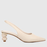 Glynis Pointed Toe Heels (Blanched Almond)