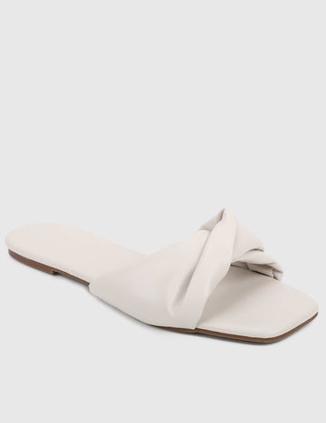 Nella Open Toe Sandals & Flip Flops (White)