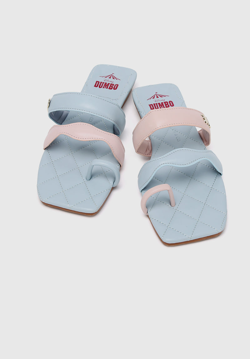 Disney Dumbo Wonders Above Open Toe Sandals & Flip Flops (Light Blue)