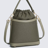 Nurita Harith Nael Drawstring Bucket Bag (Dark Sea Green)