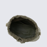 Nurita Harith Nael Drawstring Bucket Bag (Dark Sea Green)