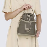 Nurita Harith Nael Drawstring Bucket Bag (Dark Sea Green)