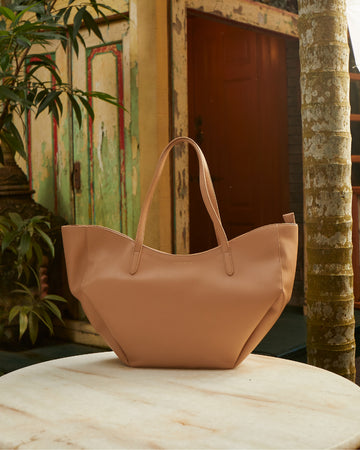 Nurita Harith Neely Structured Tote Bag (Tan)