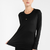 Chantria Women Long Sleeves Top (Black)
