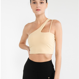 Avril Women Sports Bra (Light Yellow)