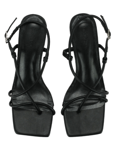 Callidora Thong Heels (Black)