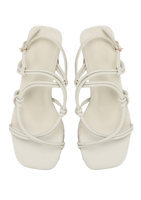 Diot Open Toe Heels (White)