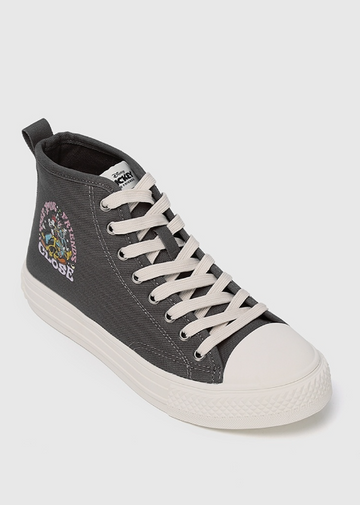 Disney Mickey & Friends Positive Energy Rounded Toe Sneakers (Grey)