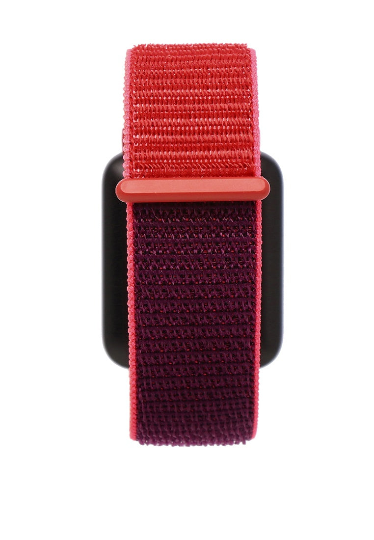 Jasper Woven Nylon Strap Smart Watch (Red)
