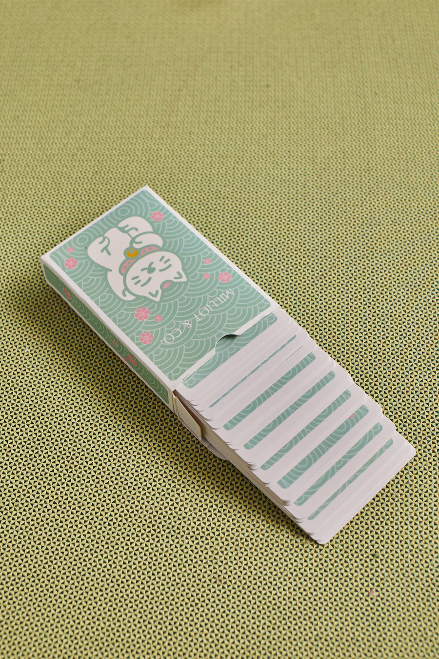 Lucky Maneki Poker Card (Green)