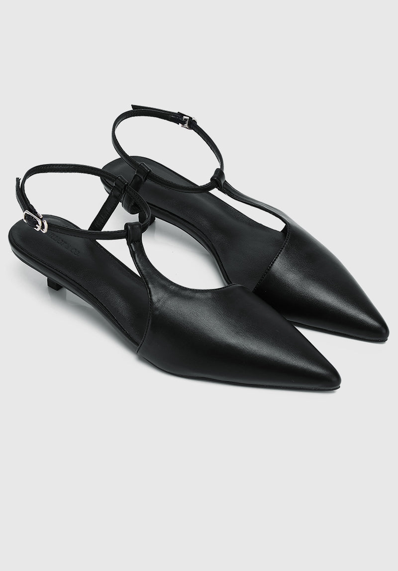 Paris Pointed Toe Heels (Black)