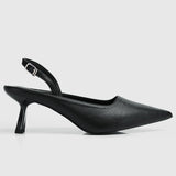 Charmaine Pointed Toe Heels (Black)