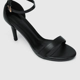 Lindsay Open Toe Heels (Black)