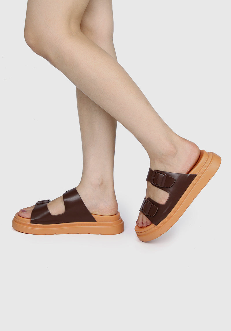 Kendall Open Toe Sandals & Flip Flops (Dark Orange)