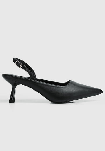 Charmaine Pointed Toe Heels (Black)