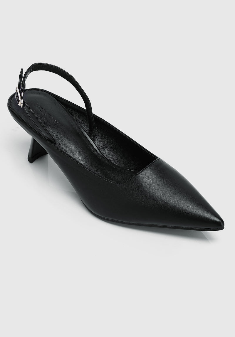 Charmaine Pointed Toe Heels (Black)