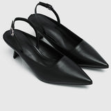 Charmaine Pointed Toe Heels (Black)