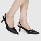 Charmaine Pointed Toe Heels (Black)