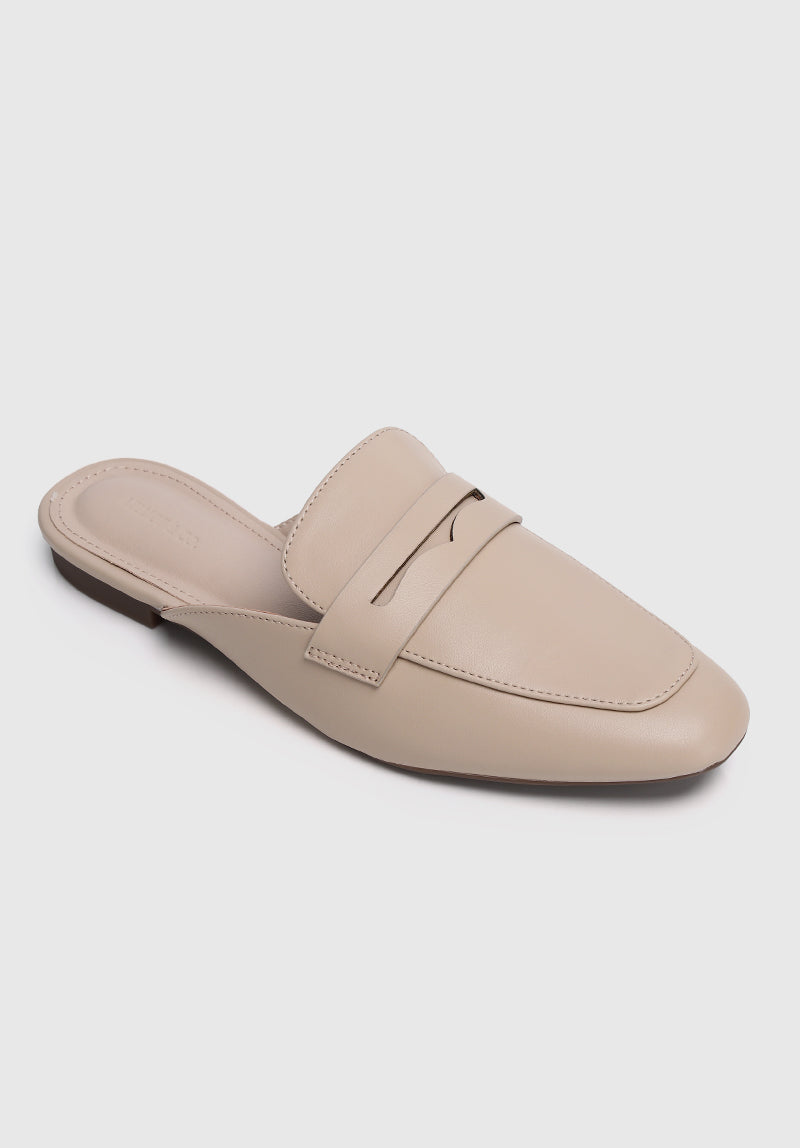 Christy Square Toe Loafers, Moccasins & Boat Shoes (Almond)