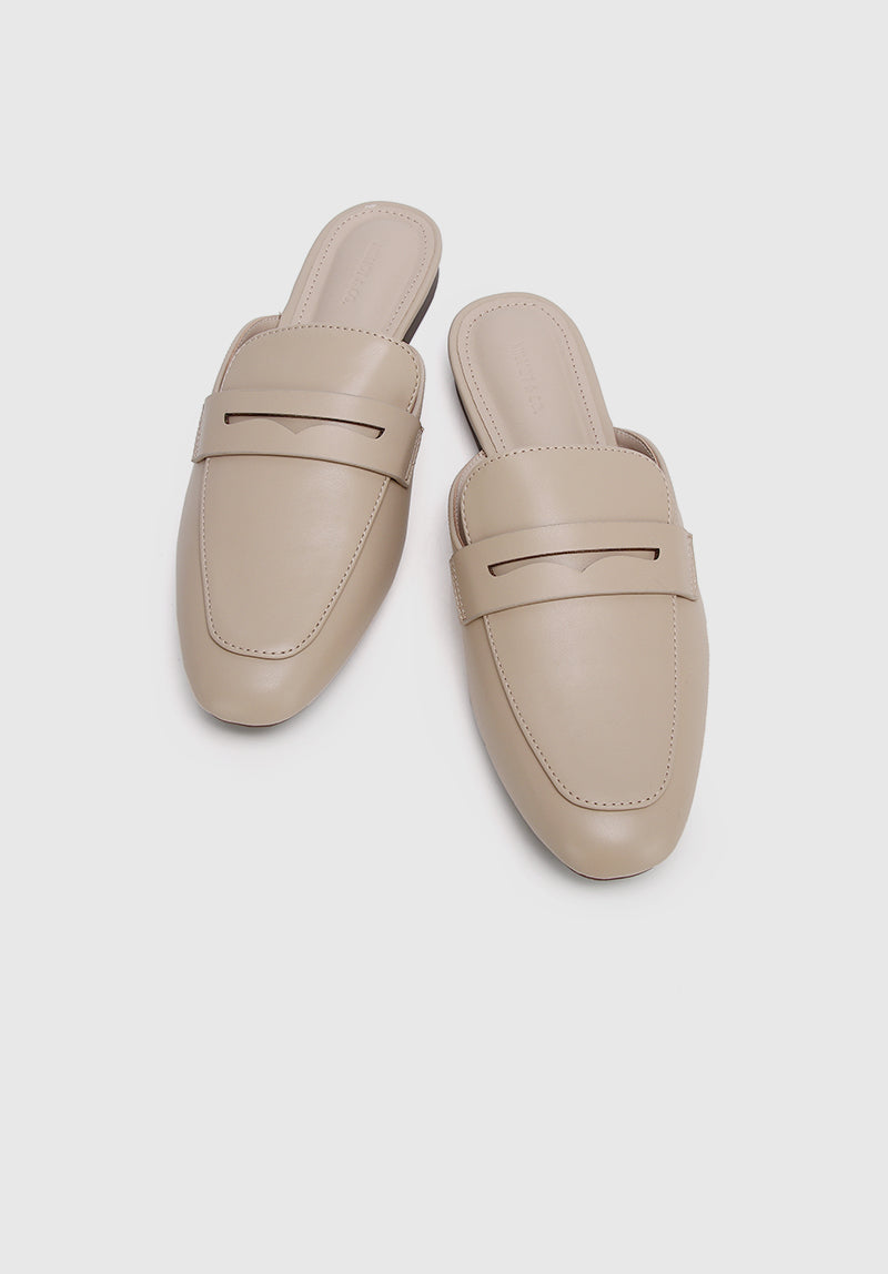 Christy Square Toe Loafers, Moccasins & Boat Shoes (Almond)