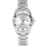 Victoria Silver Stainless Steel Strap Watch (Smoke)