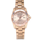 Victoria Rose Gold Stainless Steel Strap Watch (Rose Gold)