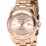 Victoria Rose Gold Stainless Steel Strap Watch (Rose Gold)