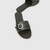 Coleen Open Toe Sandals & Flip Flops (Olive Drab)