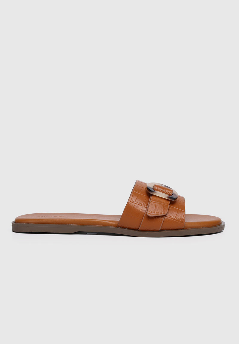 Coleen Open Toe Sandals & Flip Flops (Brown)
