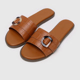 Coleen Open Toe Sandals & Flip Flops (Brown)