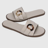 Coleen Open Toe Sandals & Flip Flops (Bone)