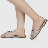 Coleen Open Toe Sandals & Flip Flops (Bone)