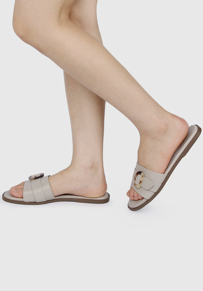 Coleen Open Toe Sandals & Flip Flops (Bone)