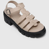 Christabel Open Toe Sandals & Flip Flops (Almond)
