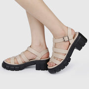 Christabel Open Toe Sandals & Flip Flops (Almond)