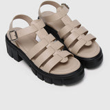 Christabel Open Toe Sandals & Flip Flops (Almond)