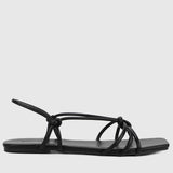 Avalon Open Toe Sandals & Flip Flops (Black)