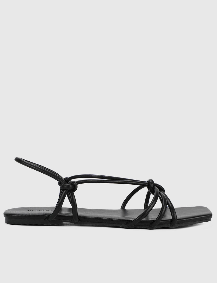 Avalon Open Toe Sandals & Flip Flops (Black)