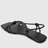 Avalon Open Toe Sandals & Flip Flops (Black)