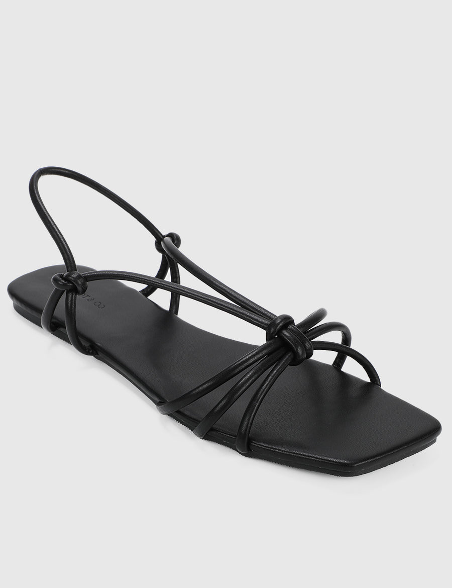 Avalon Open Toe Sandals & Flip Flops (Black)