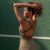 Akira Women Sports Bra (Dark Olive Green)