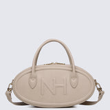 Nurita Harith Nyeki Oval Top Handles Bag (Burlywood)