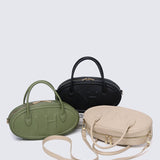 Nurita Harith Nyeki Oval Top Handles Bag (Burlywood)
