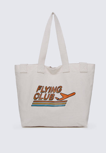Milliot Club Flying Club Tote Bag (Beige)