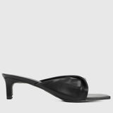 Dellma Open Toe Heels (Black)