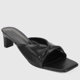 Dellma Open Toe Heels (Black)