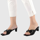 Dellma Open Toe Heels (Black)