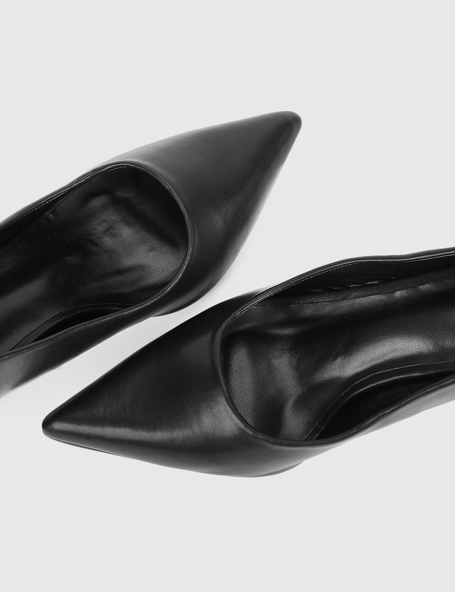 Denisa Pointed Toe Heels (Black)