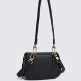 Nurita Harith Naime Saddle Crossbody Belt Bag (Black)