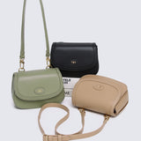 Nurita Harith Naime Saddle Crossbody Belt Bag (Tan)